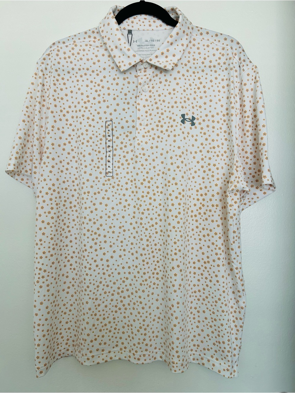 NWT Under Armour Men’s The Playoff Polo Short Sleeve Shirt Floral Print XL